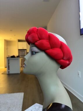 Braided Red Turban  Headband - Women Accessories